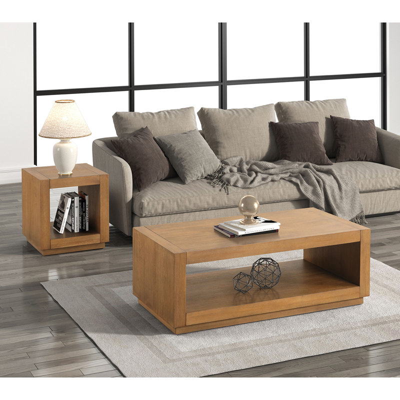 Table basse carrée, Oak