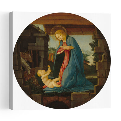 The Virgin Adoring The Child, 1480-90 Abstract Contemporary Animal Landscape Wall Art Print