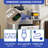 Baker's Rack with Trash Can Bin Cabinet and Charge Station-1113160944