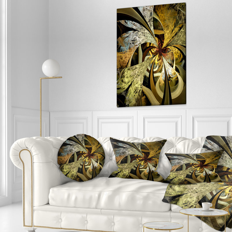 Coussin lombaire en fleur symétrique floral