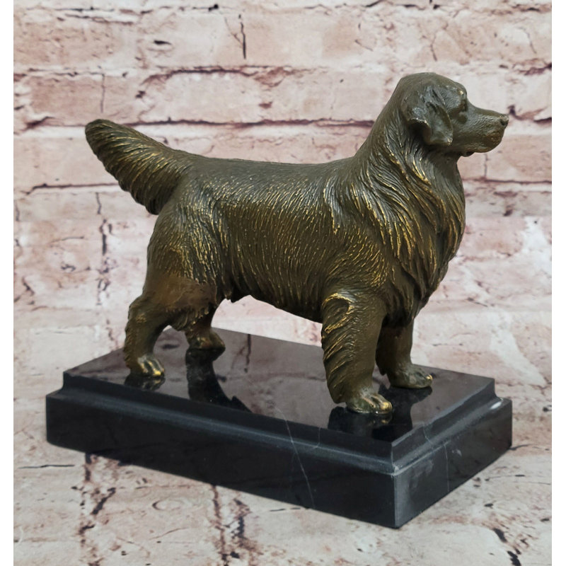 Sculpture bronze bronze Golden Retriever