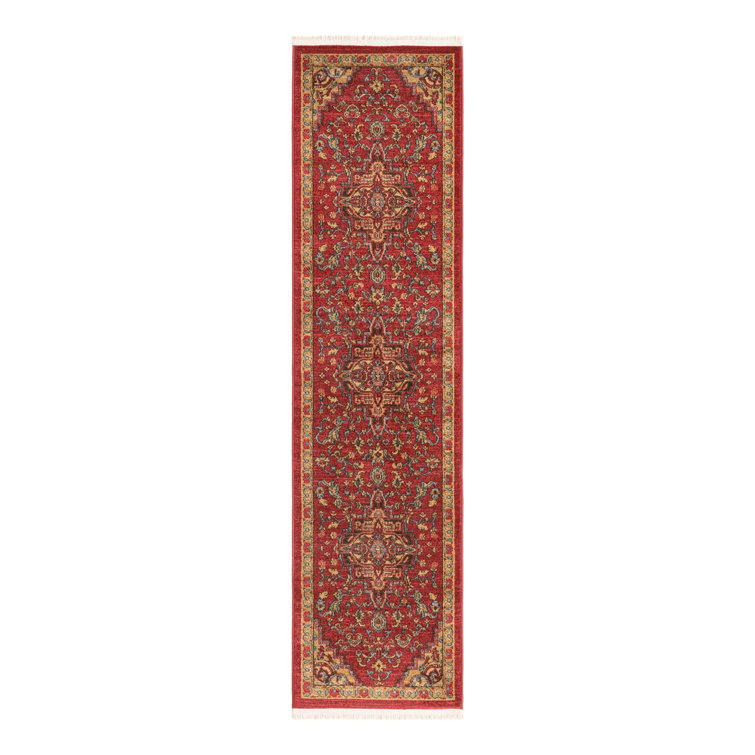 Tapis rouge tissé à la machine Eesi