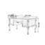 Bureau d'ordinateur à rangement américain de style américain-212138383