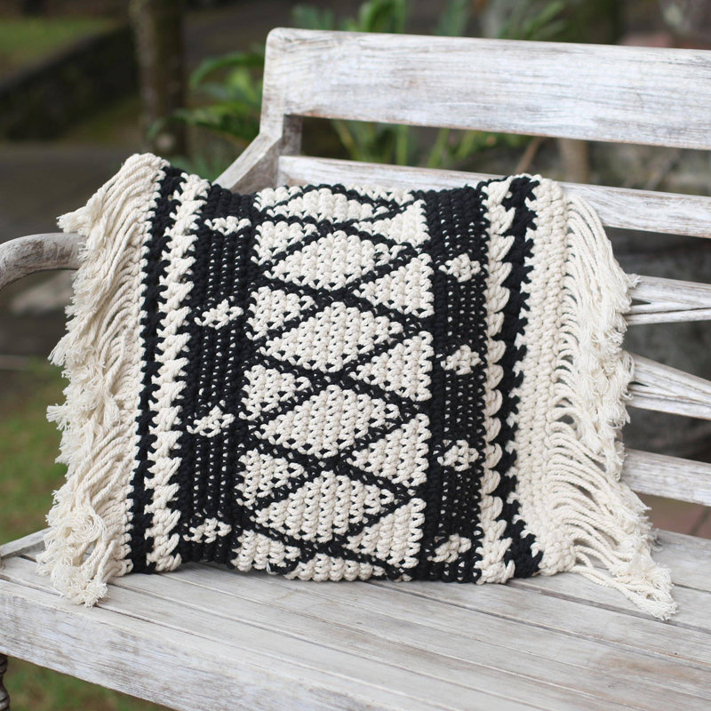Striped Cotton Pillow Cover