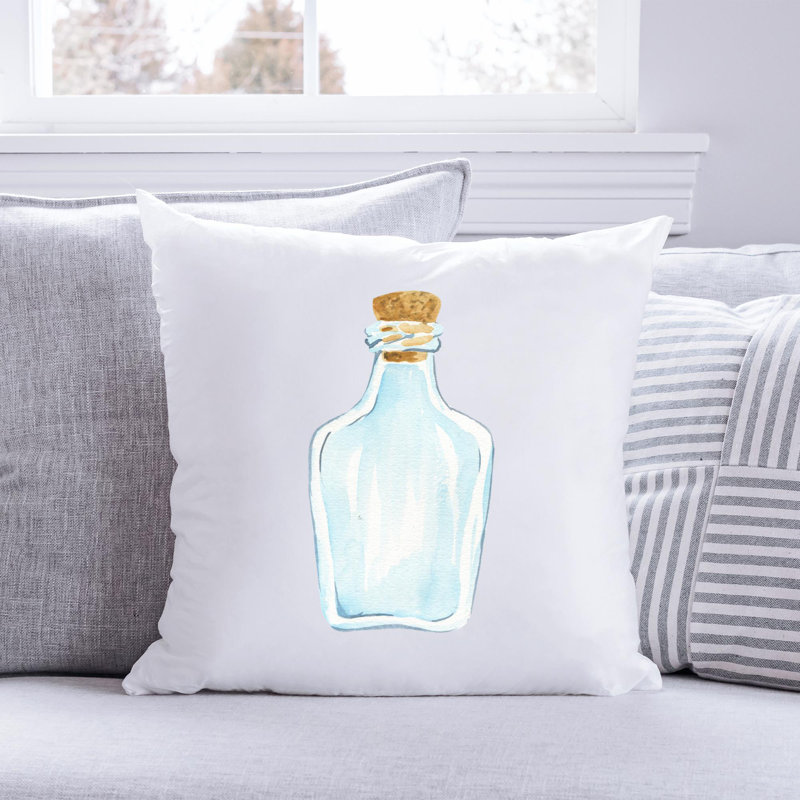 Nautical Sea Life_760 - Coussin décoratif avec coussin décoratif, H 18 po x l 18 po