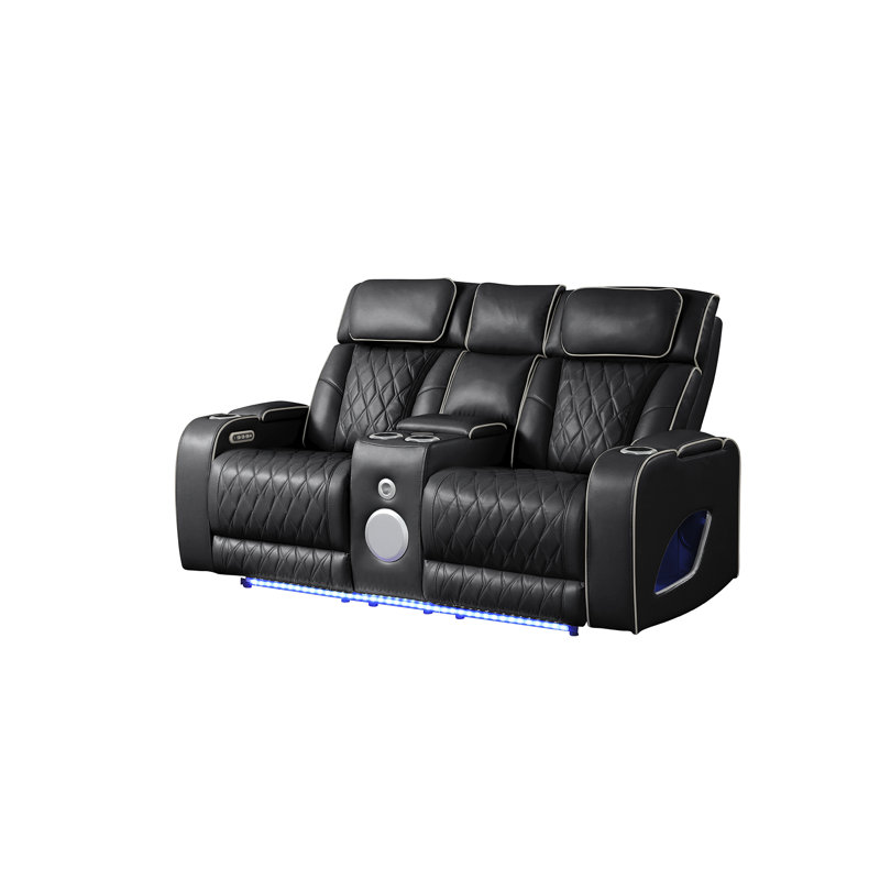 Nostrand Reclining Sofa, Black