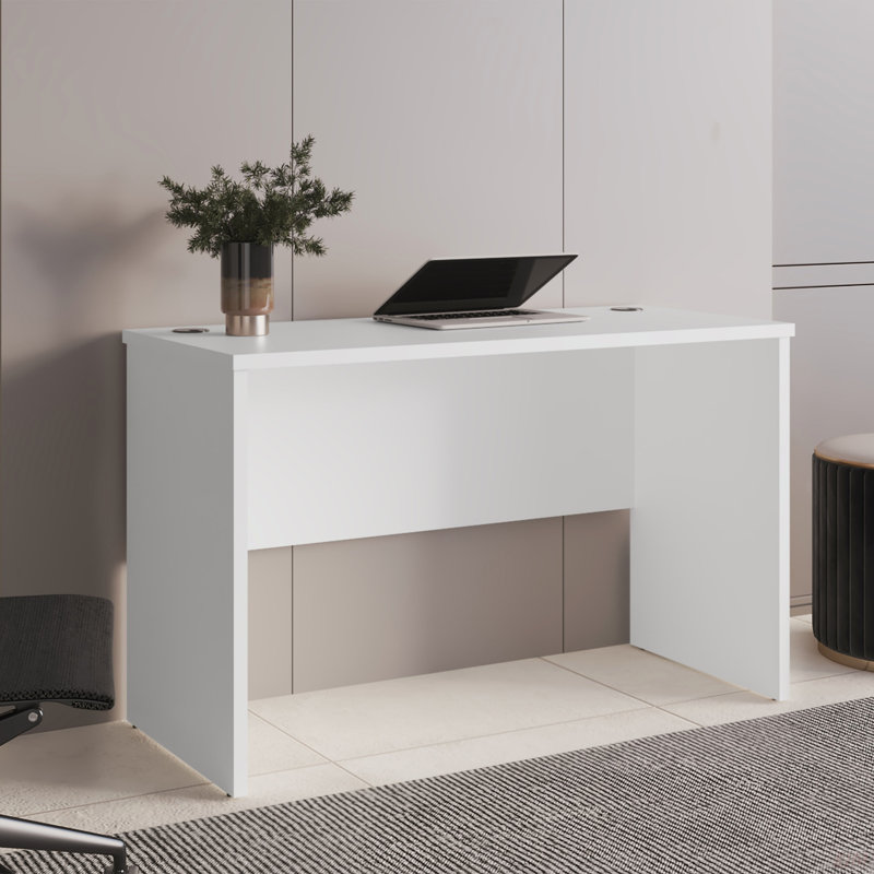 Bureau d'écriture, H 30 po (bureau), Blanc