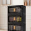Bacs de rangement empilables et pliables avec couvercles et roulettes-576278821-575115364