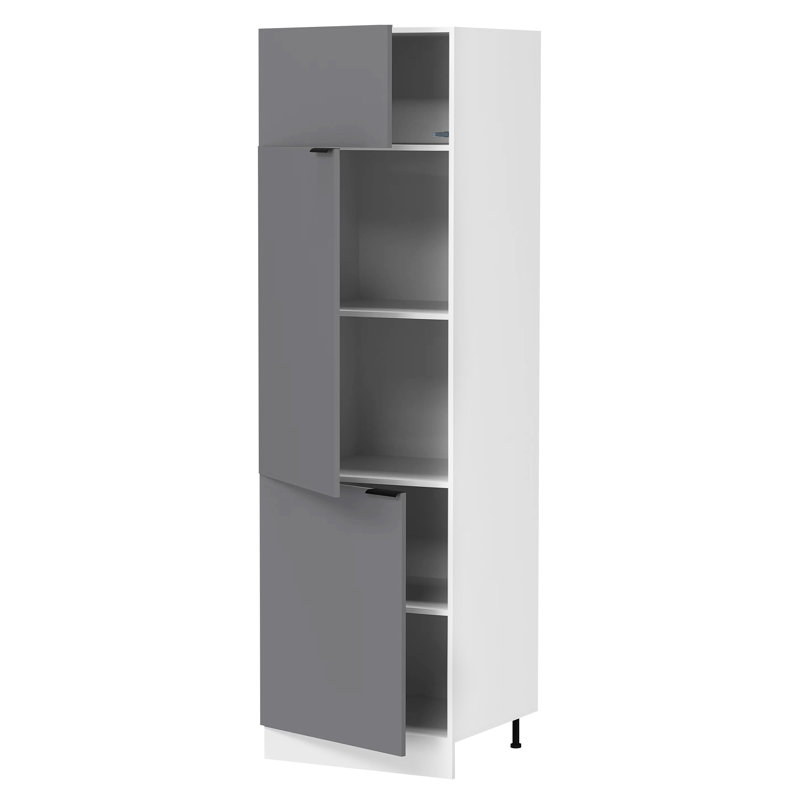 Ayoki 207cm Kitchen Pantry, Black