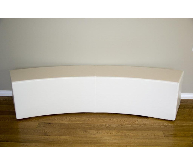 Upholstered Bench, White