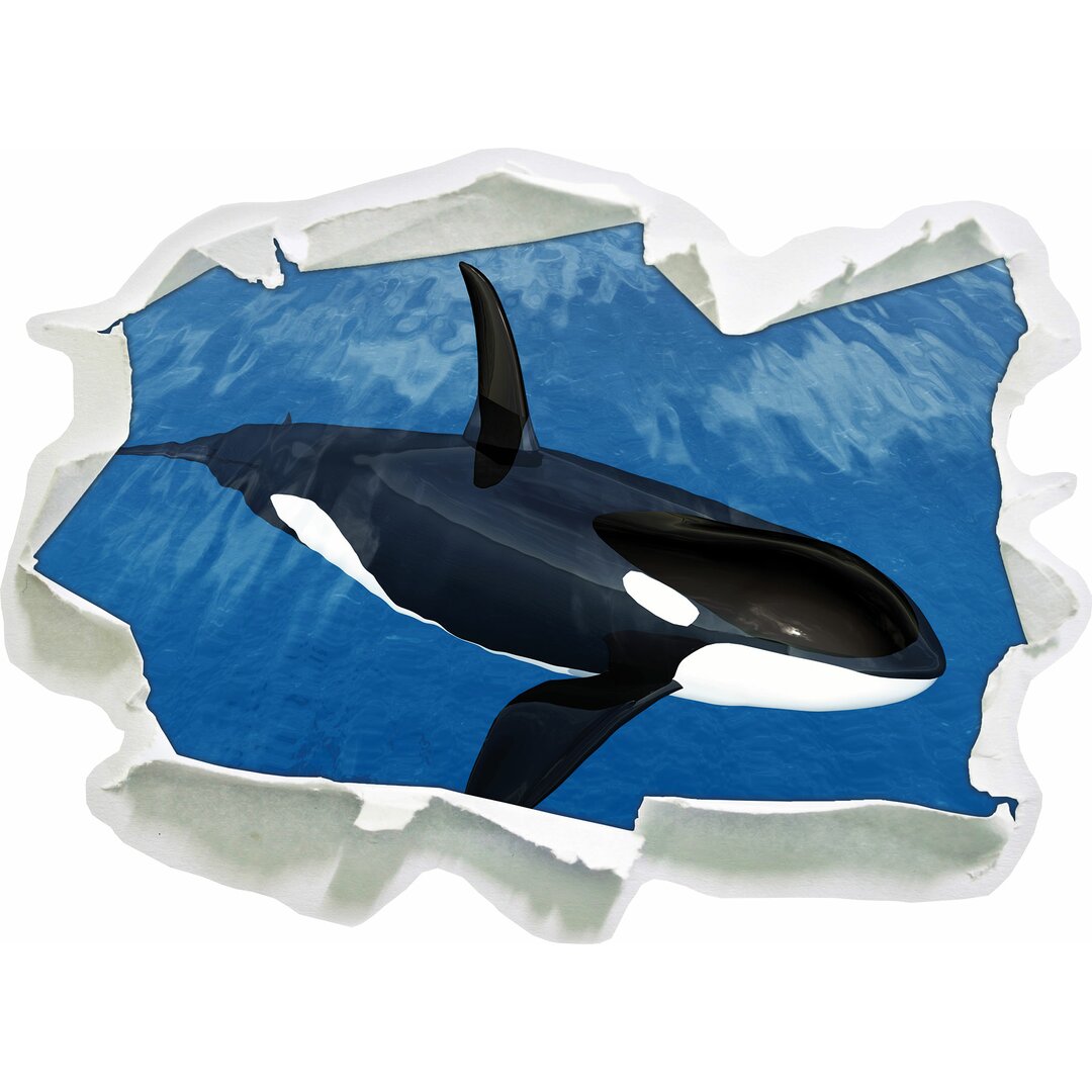 Wandtattoo Orca im blauen Meer