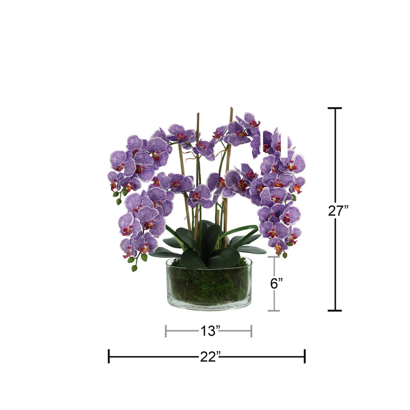 Maui Orchid Faux Floral in Vase