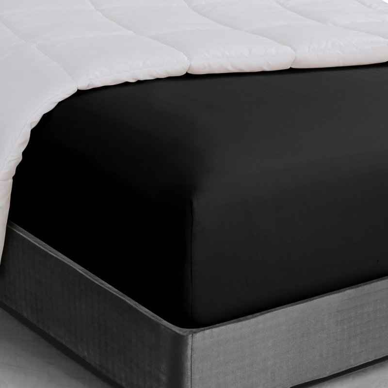 Drap-housse en microfibre Swift Home, Noir