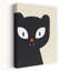Impression d'art mural chat noir effrayant-129772889