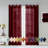 Solid Sheer Curtains for Living Room and Bedroom 110"W x 84"L Window Sheers Window Drapes-63855992