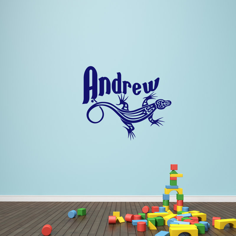 Animals Wall Decal, Navy Blue