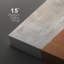 «Brown and Grey Geometric Color Blocks Abstract Shapes Chic Ultra on Canvas», reproduction de 3 pièces-94434395-94434391