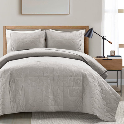 Quenby Mid-Century Cotton Geometric Shapes Quilt