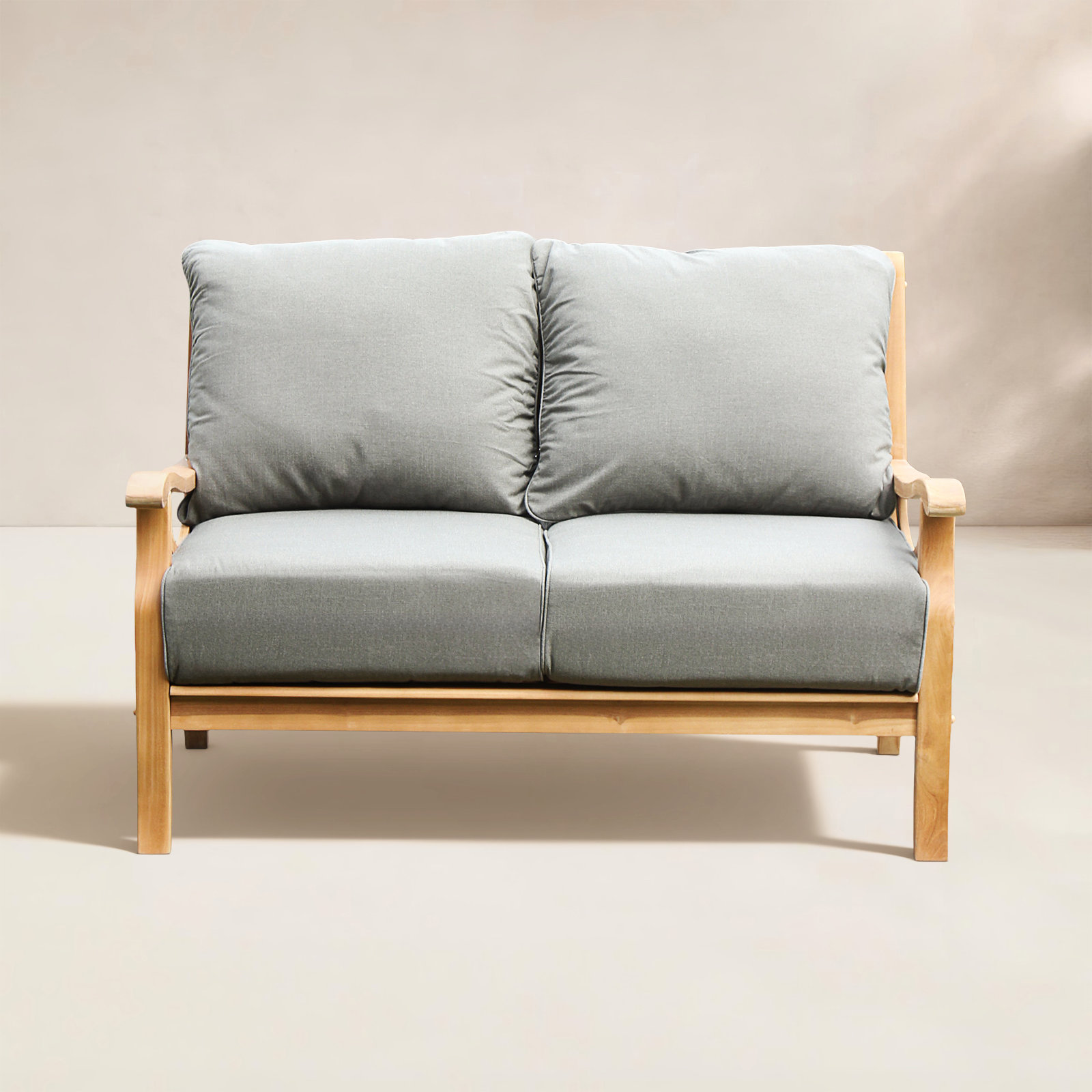 Malena 52" Teak Patio Loveseat