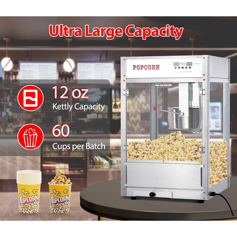 Babevy Popcorn Machine Stand / Cart, 12 Oz