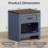 Rustic 2-Piece Nightstand Set with Single Drawer-1712037568