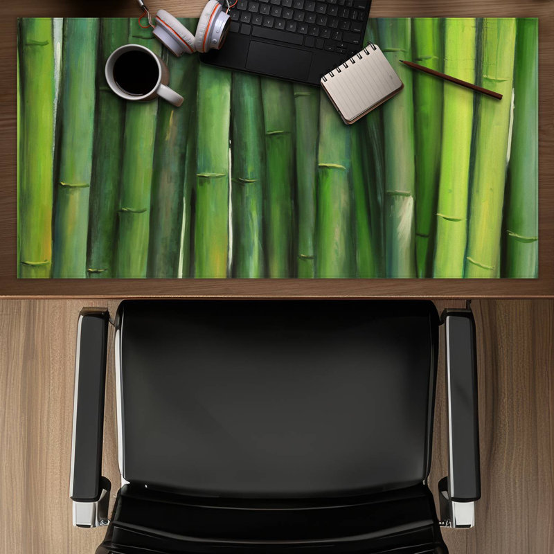 Green bamboo - 15.75"x31.50" Desk mat