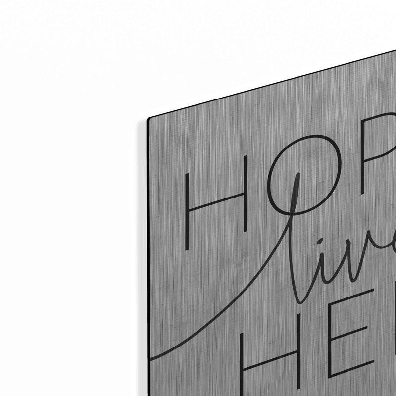 Art mural luxueux «Hope Lives Here» par Lux + Me, H 12 po x l 12 po