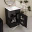 Meuble-lavabo élégant de 20 pouces avec meuble-lavabo avec support de porte et tablette réglable-1114290672