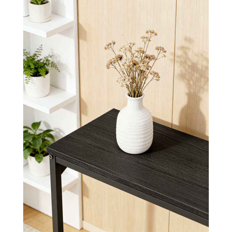 C-Shaped End Table Set Of 2, Tall Over Arm Sofa Table For Living Room And Bedroom, Space-Saving Side Table With Adjustable Feet