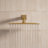 Rugen Thermostatic Shower System Rainfall, Large 12" Rain Shower Head with Handheld, Brushed Gold Shower Faucet Set with Valve, High Pressure Showerhead-86512831