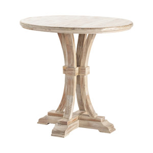 Dougherty Solid Wood Pedestal End Table