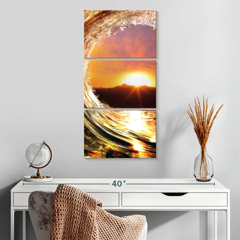 Wave Sunset, 32" H x 15" W