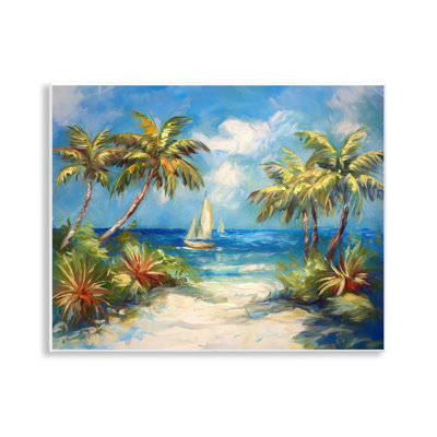 "Tropical Paradise Harbor", art mural par Ramona Murdock
