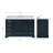 55'' Single Bathroom Vanity with Carrara Marble Top-93359331