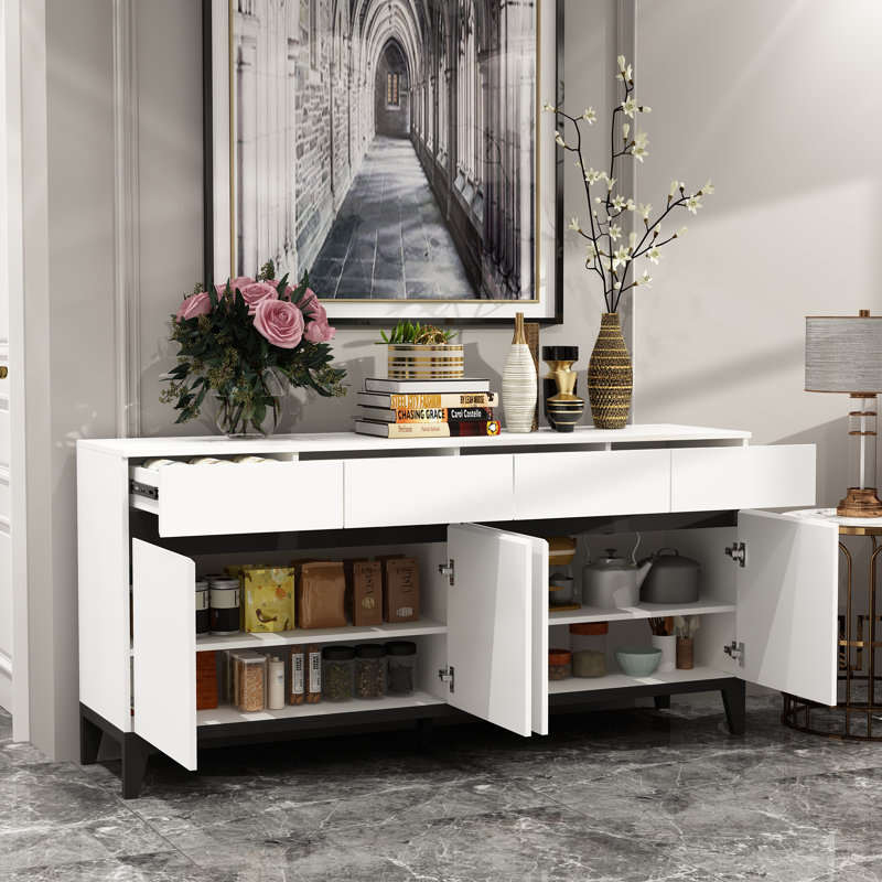 Ponsell 63'' Wide 4 Drawers Accent Cabinet