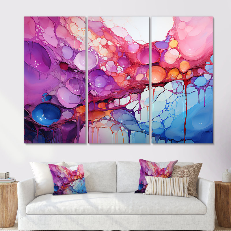 Bushong - ensemble de peinture sur toile, H 28 po x l 36 po x P 1 po, Toile tendue