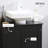 Pedestal Sink Storage Cabinet, Vanity Base Cabinet, Under Sink Bathroom Cabinet with U-shape Cut-Out and Adjustable Internal Shelf-114278900-114278901