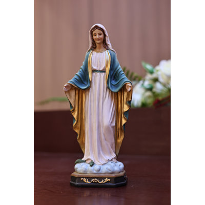 39in Virgin Mary Figure Statue Religious Decor Indoor/Outdoor