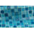 Swimming Pool 0.9" X 0.9" Straight Edge Glass Mosaic Tile-109722894