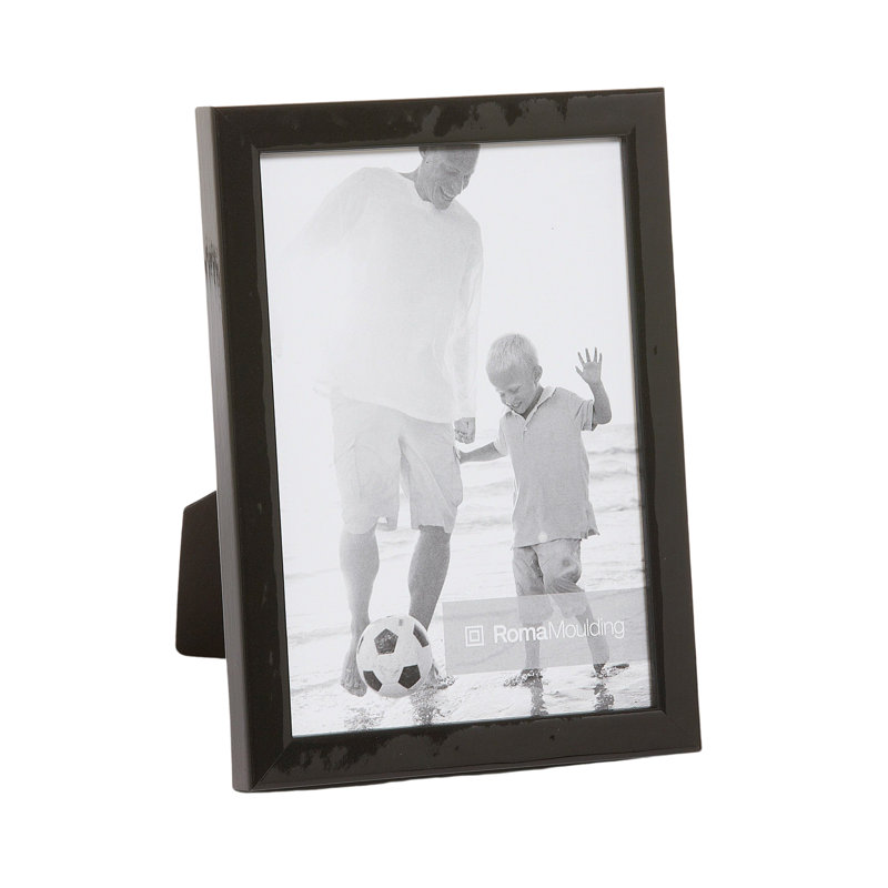 Cadre photo Lavo, 5 po x 7 po, Noir étincelant
