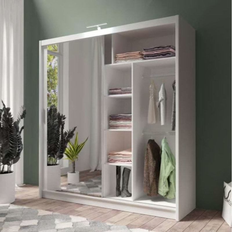 Manufactured Wood Wardrobe, White