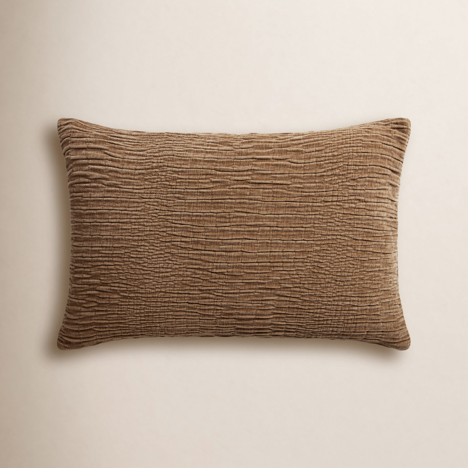 Edan Throw Pillow, Brown, 16"H x 26"W, Pillow Cover Only/No Insert