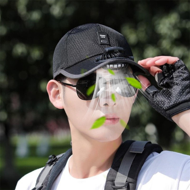 Kondieu Summer New Respirant Mesh Hat, Black