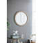 Charmant miroir mural circulaire perlé pour diverses pièces, rehaussant le décor
