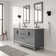 Elizabeth 60" Double Bathroom Vanity Set with Mirror