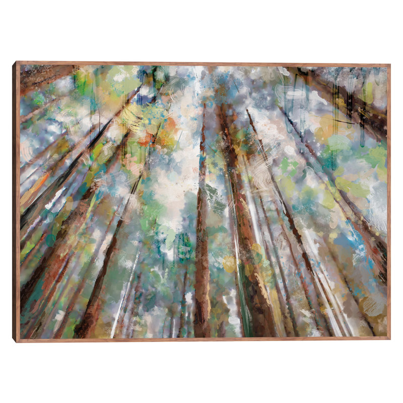 «Forest Colors» par Studio Arts, reproduction d'art sur toile avec cadre taupe - 31 po x 41 po, H 31 po x l 41 po, Taupe