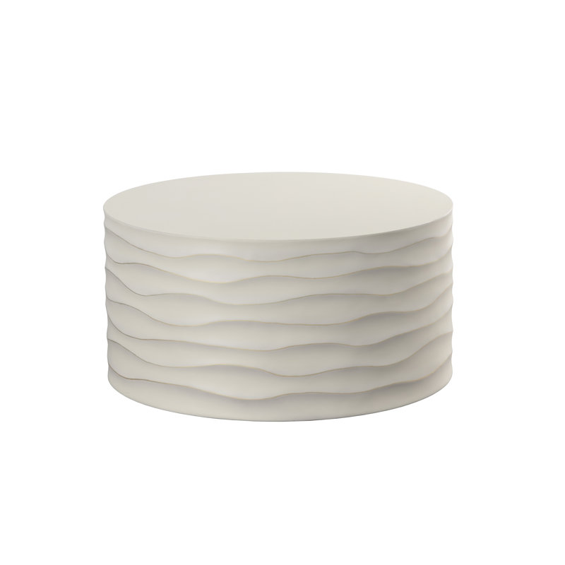 Deans Coffee Table - Cream, Cream, 16" H x 23.5" L x 23.5" W