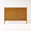 Lit plateforme simple en bois massif - Bois d'acacia naturel, pieds évasés et base de matelas-1851426362