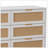 6-Drawers Rattan Storage Cabinet With Natural Rattan And White Finish, Perfect For Organized Living In Bedrooms And Living Rooms-1137330147