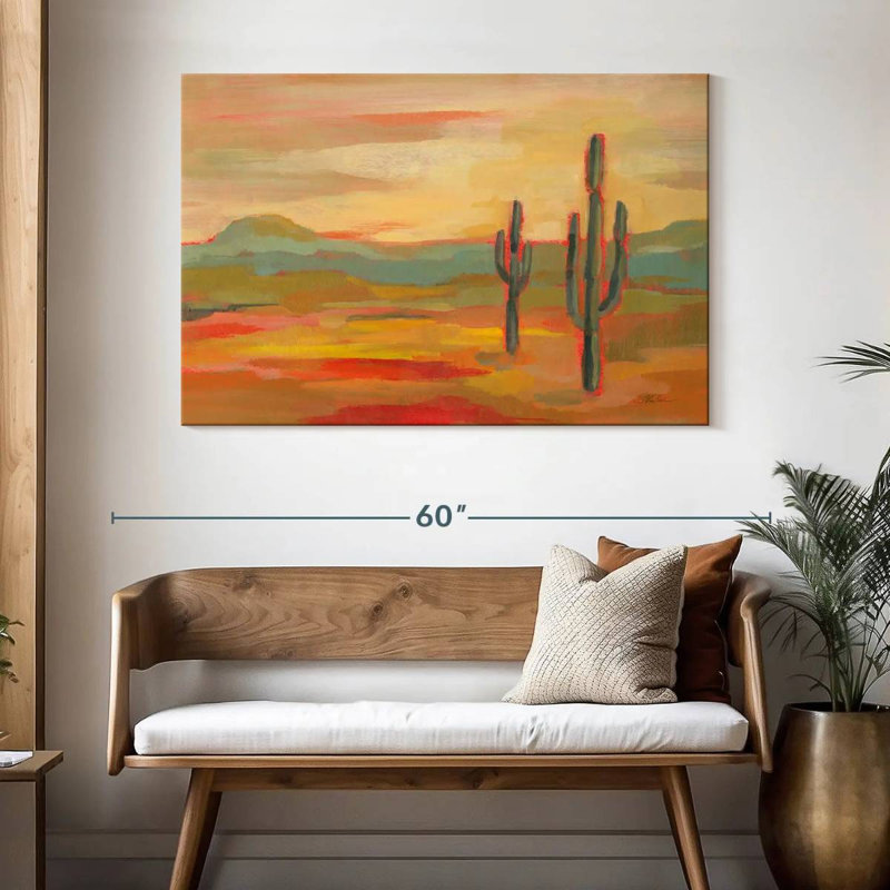 Désert d'Alvord Saguaro, H 32 po x l 48 po